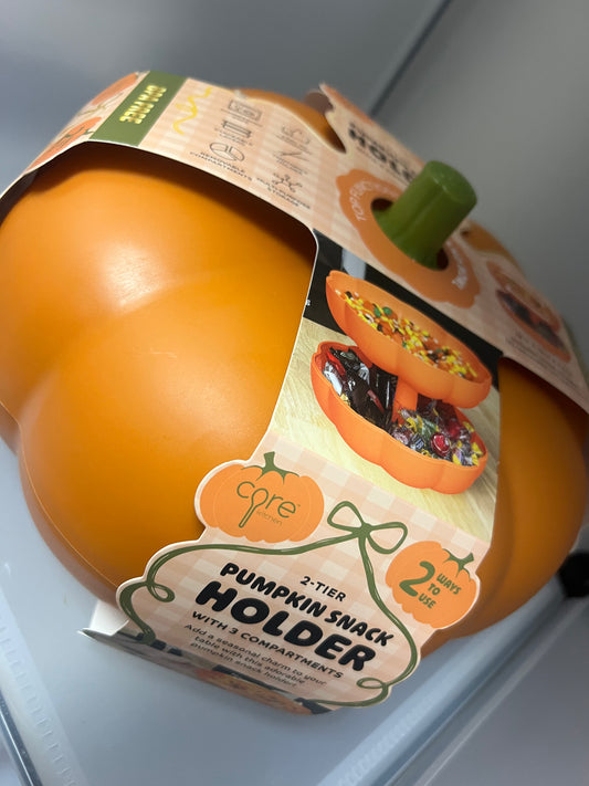 2 Tier Pumpkin Snack Holder