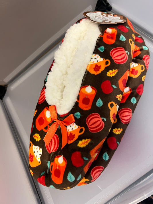 Fall Coffee Slipper Socks - Non-Skid