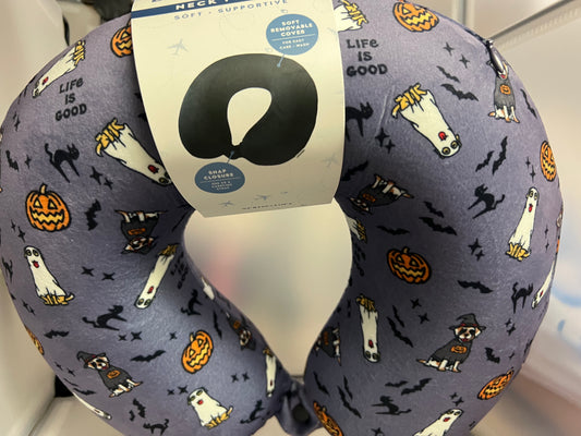 Life is Good HALLOWEEN Travel Neck Pillow