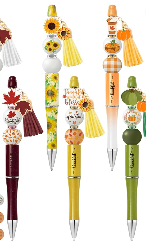 Maryn's Handmade Beaded Pens ~ Thankful, Grateful, Blessed