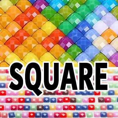 Two Bags of SQUARE Diamonds w/ 1 Scratch-Off