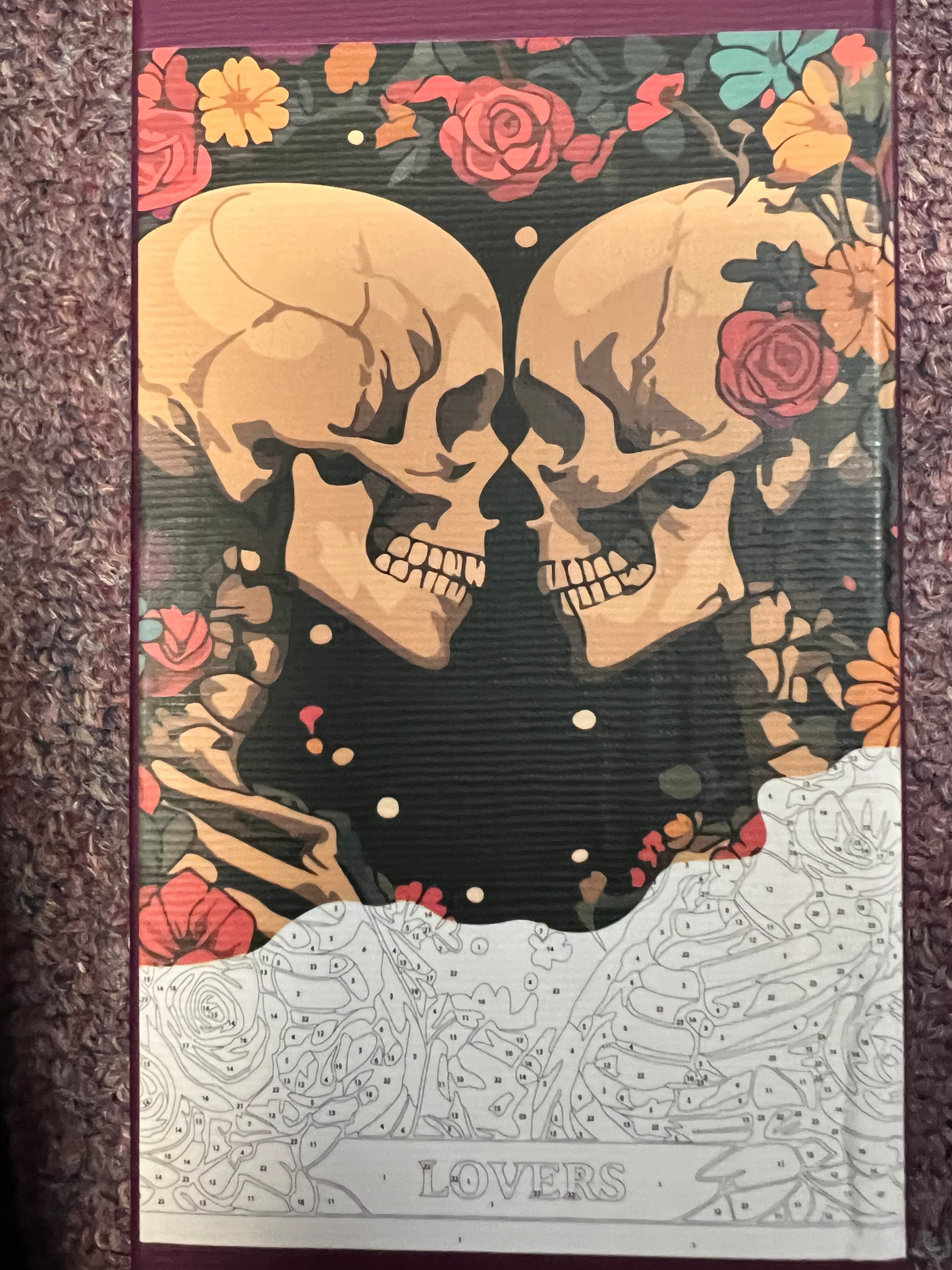Paint by Number Kit ~ 16"x20" - Skulls Kiss